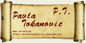 Pavla Tokanović vizit kartica
